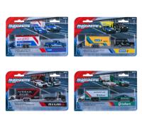 Racing Auto 2 ks s přívesem Deluxe, 4 druhy